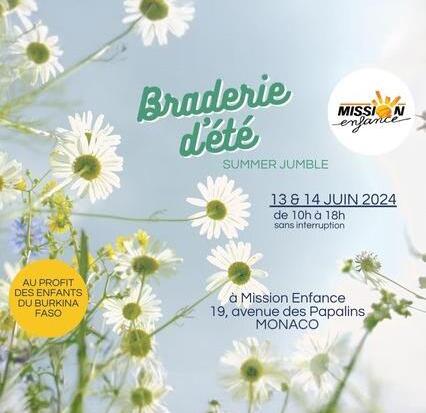 Caritatif - "Braderie d'été Mission Enfance"