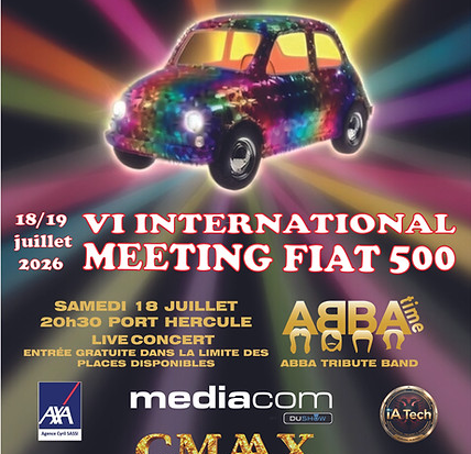 6th Monaco Internatiional Meetin fiat 500 historics