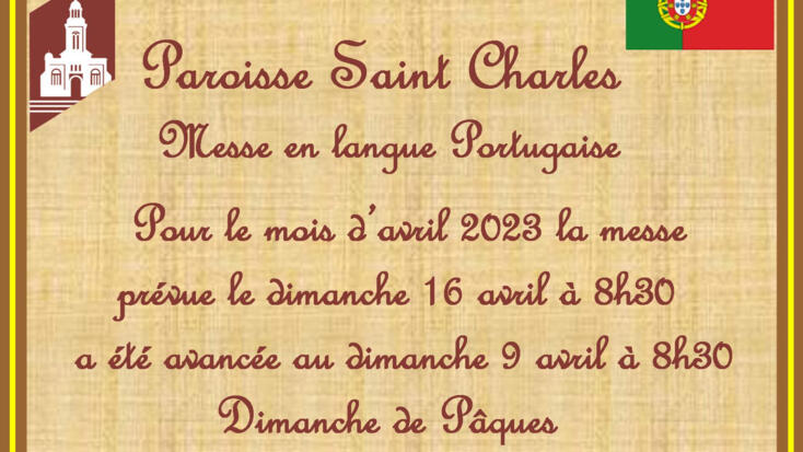 Messe en langue Portugaise Avril 2023