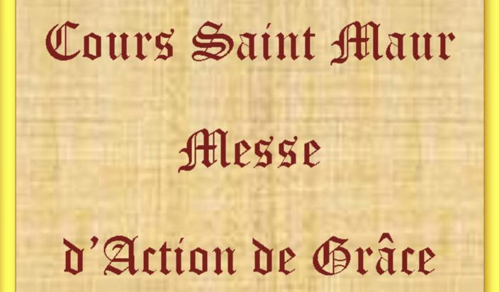 Messe action de Grâce , Cours St Maur