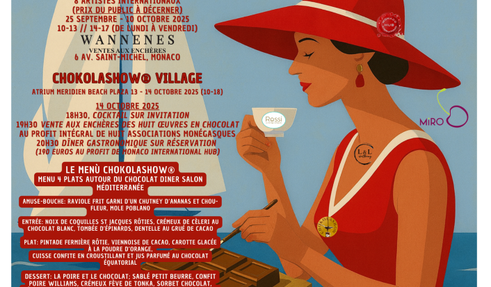CHOKOLASHOW® (deuxième édition)  Un rendez-vous unique mêlant art, chocolat et solidarité