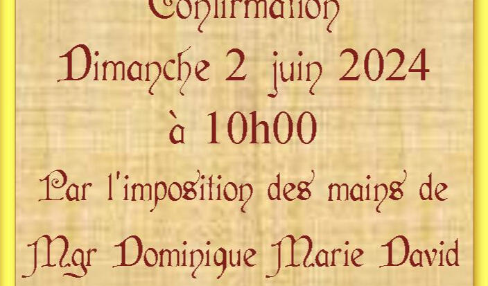 Confirmation Catéchisme St Charles