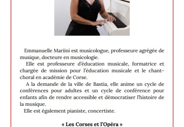 Conférence - "Les Corses et l'Opéra"