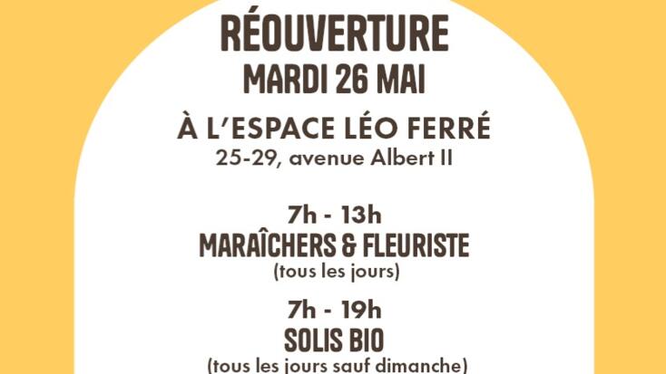 Relocalisation temporaire du Marché de la Condamine