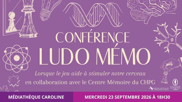 Conférence Ludo Mémo : lorsque le jeu aide à stimuler notre cerveau, en collaboration avec le Centre Mémoire du CHPG