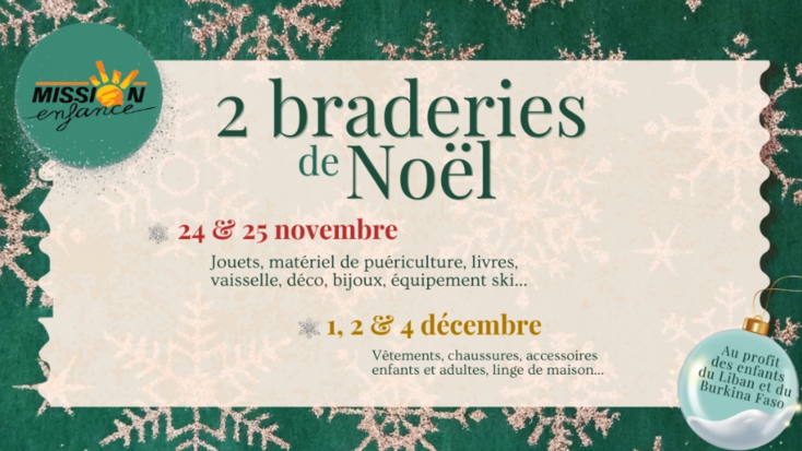 2 BRADERIES DE NOËL