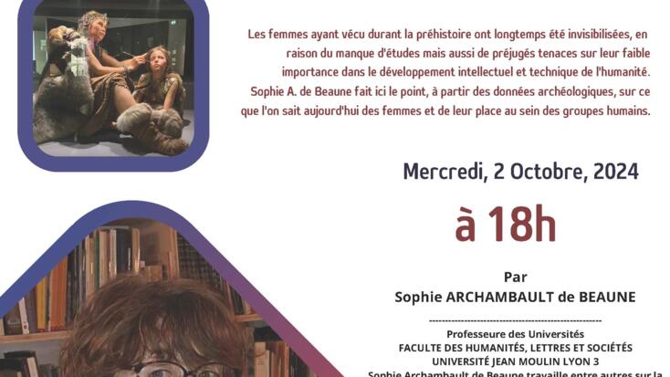 Lecture - "The Women of the Prehistoric Age"