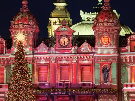 Enchanting illuminations at the Casino de Monte-Carlo