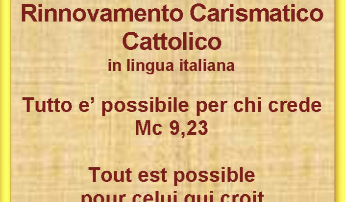 Rencontre Renouveau Chaismatique