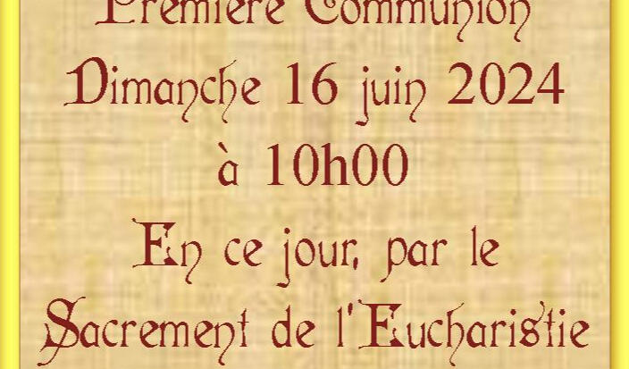 Première Communion Catéchisme St Charles