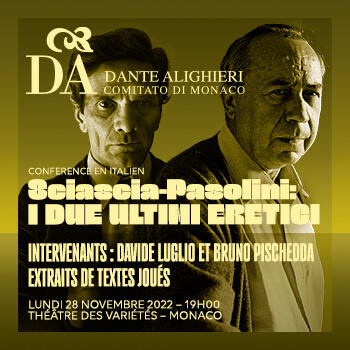 Conférence - "Sciascia-Pasolini: I due ultimi eretici"