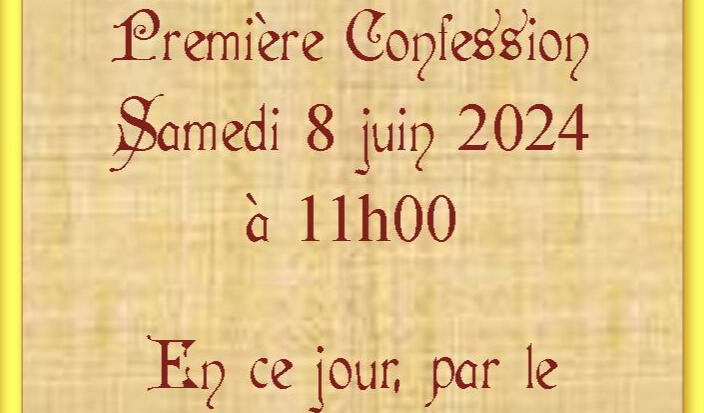 Première Confession Catéchisme St Charles